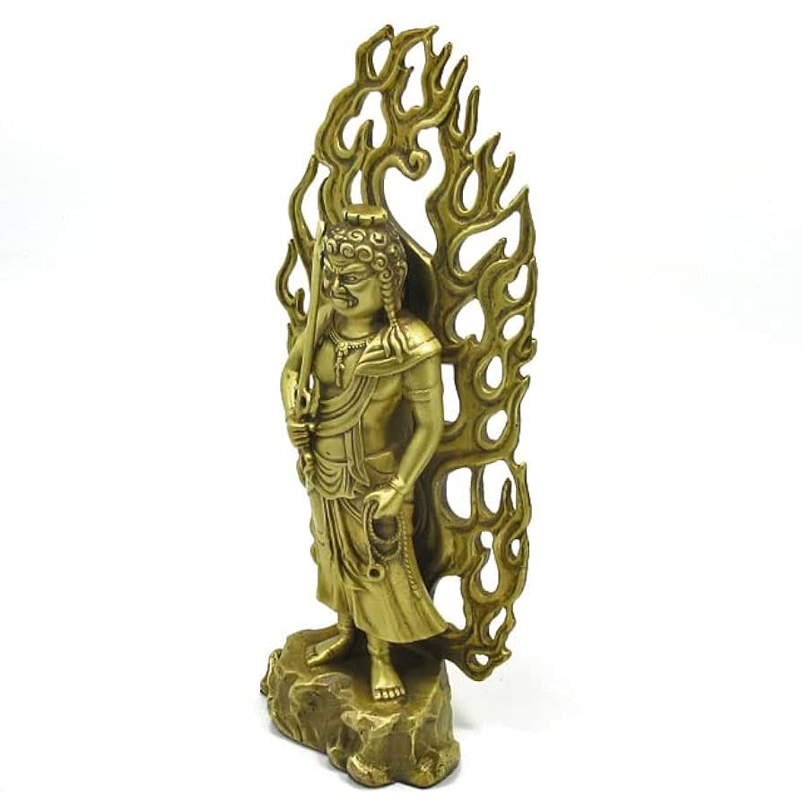 Amazon｜不動明王 像 置物 仏像 密教 黄銅製 不動尊 特大サイズ